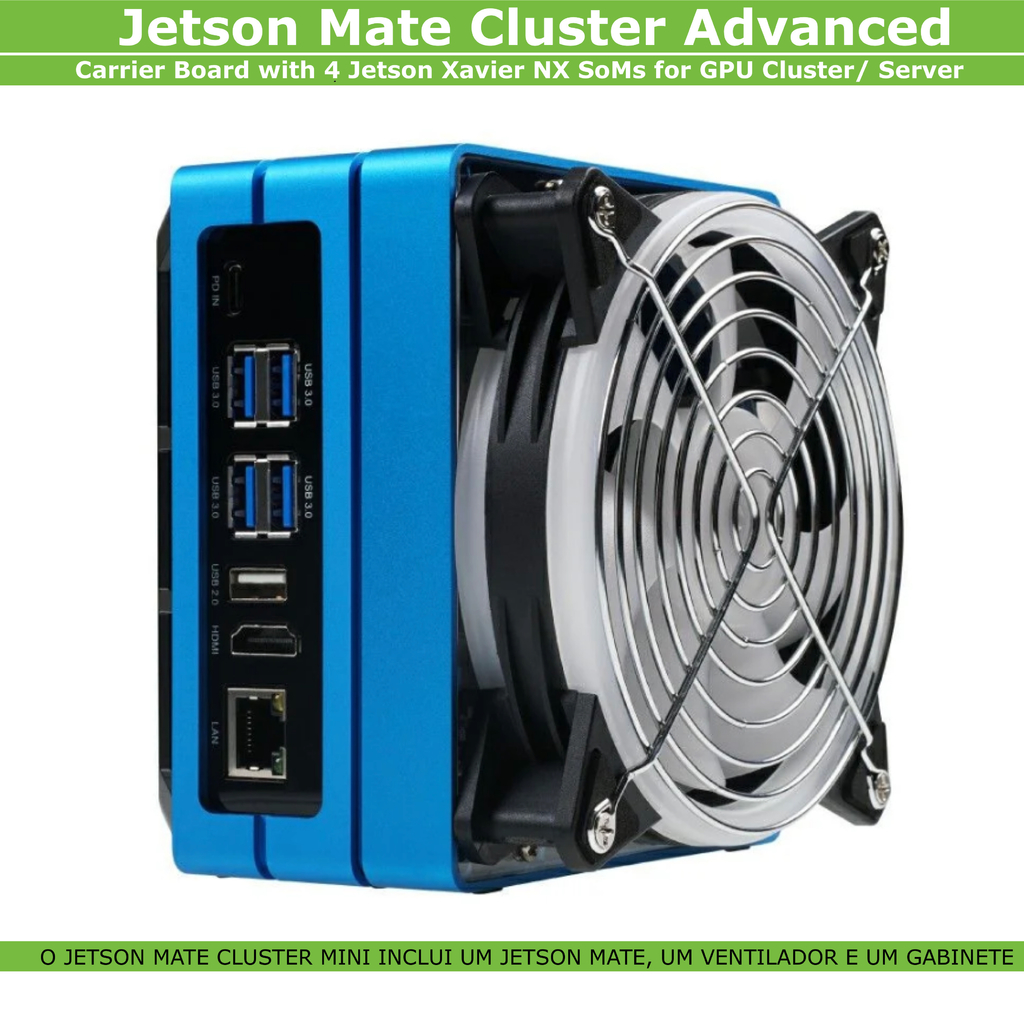 Jetson Mate Cluster Mini | Carrier Board | Compatível com Nxidia Jetson Nano e NX - comprar online