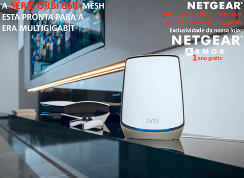 NETGEAR Orbi 860 Series Tri-Band WiFi 6 Mesh System, RBK863S , 6 Gbps, 10 Gig Port 743m² on internet