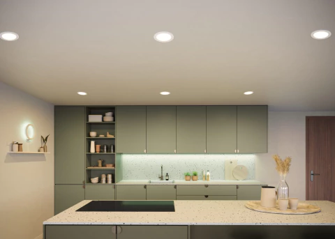 Imagen de Philips Hue White and Color Ambiance Bluetooth | Dimmable LED Smart Retrofit Recessed Downlight 5/6" l 2ª Geração | Luminária Spot de Teto de Embutir l Fluxo Luminoso 1,100 lumens | Luminária Spot de Teto de Embutir | Compatível com a Alexa, Apple Homekit & Google Assistant | 4-Pack