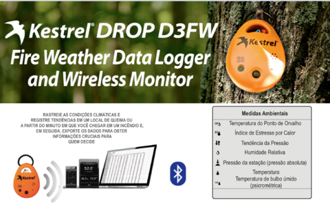 Kestrel Link 5400 PRO WBGT Heat Stress Tracker Bluetooth + Drop D3FW Data Logger - tienda online