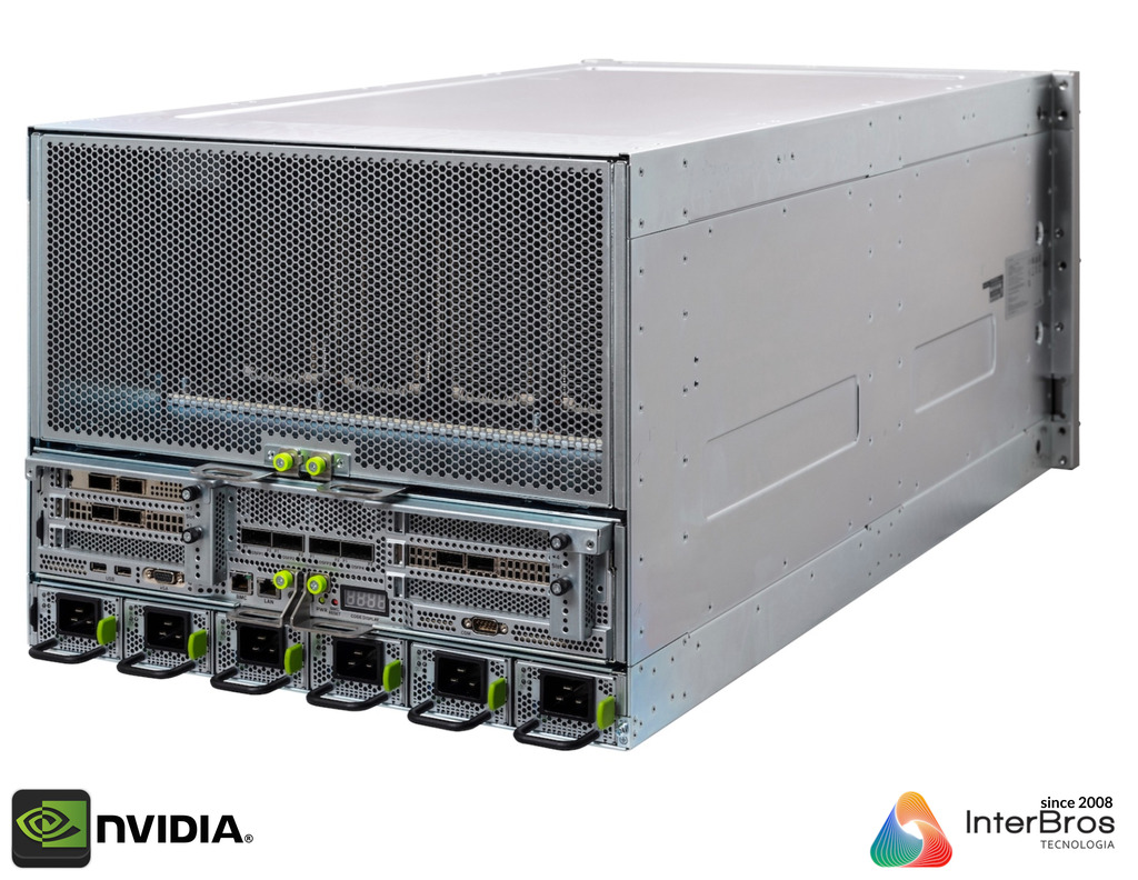 NVIDIA DGX H200 , 8 GPUs x H200 Tensor Core, 1.128GB GPU Memory Total ,32 petaFLOPS en internet