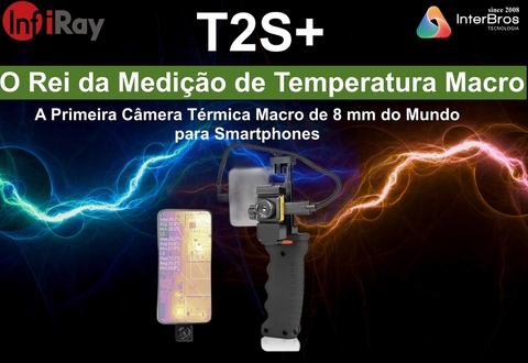 Infiray Xinfrared T2S Plus Câmera Térmica com Lente Macro de 8 mm , com Handle - (cópia) - comprar online