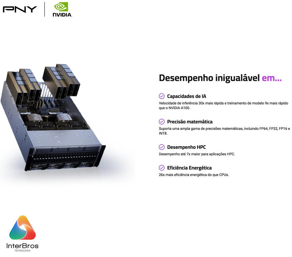 Imagem do NVIDIA PNY H100 80GB PCIe 5.0 x16 Passive Cooling , NVH100TCGPU-KIT ,900-21010-0000-000 , 900-21010-0010-000 , 900-21010-0020-000 , 900-21010-0300-030
