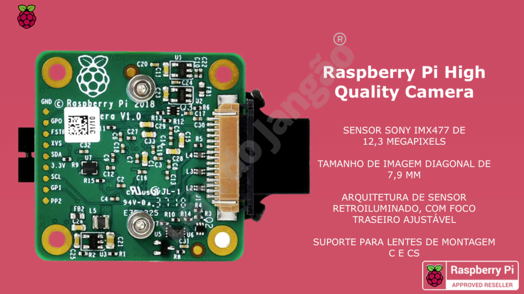 Image of Raspberry Pi High Quality Câmera 12.3mp | Sensor Sony IMX477 de 12,3 megapixels