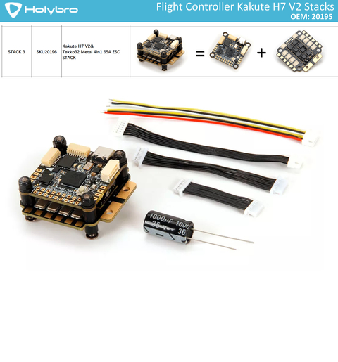 Holybro Kakute H7 V2 Stacks l Flight Controller with Bluetooth | FPV Flight Controller | Controlador de Voo l Drones, Robôs e UAVs | 20194 l 20195 l 20196 l 20197 - buy online