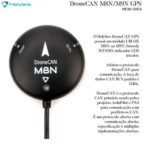 Holybro DroneCAN M8N l Sistema de GPS l UAVs & Drones l 12024 na internet