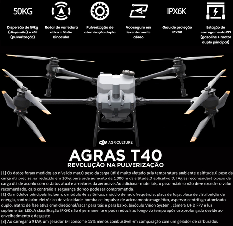 DJI AGRAS T40 l Agricultural Drone l Ready to Fly Kit l Drone & UAVs l Pronta Entrega en internet