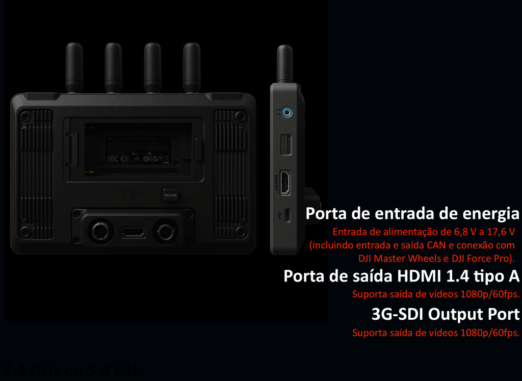 DJI Wireless Video Transmitter + 2 Baterias WB37 + Charging Hub + High-Gain Antennas CP.RN.00000180.01 na internet