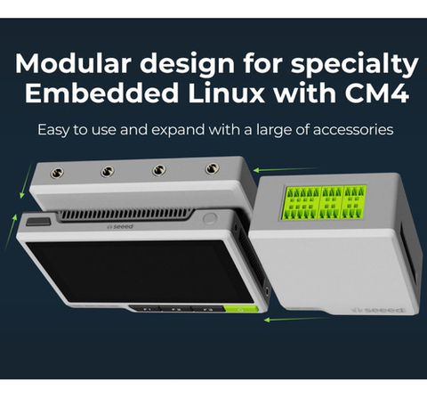 Terminal Linux Incorporado Com Raspberry Pi Compute Module 4 CM4 | 4GB de RAM e 32GB eMMC | Display IPS 720 x 1280 5" Capacitive Multi-Touch | Machine Learning & Edge AI Applications - loja online