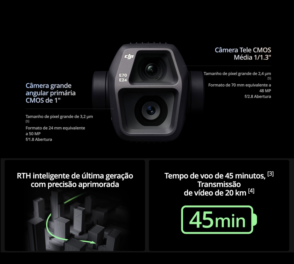 DJI Air 3S Fly More Combo Com tela BR , DJI056 ANATEL - Loja do Jangão - InterBros