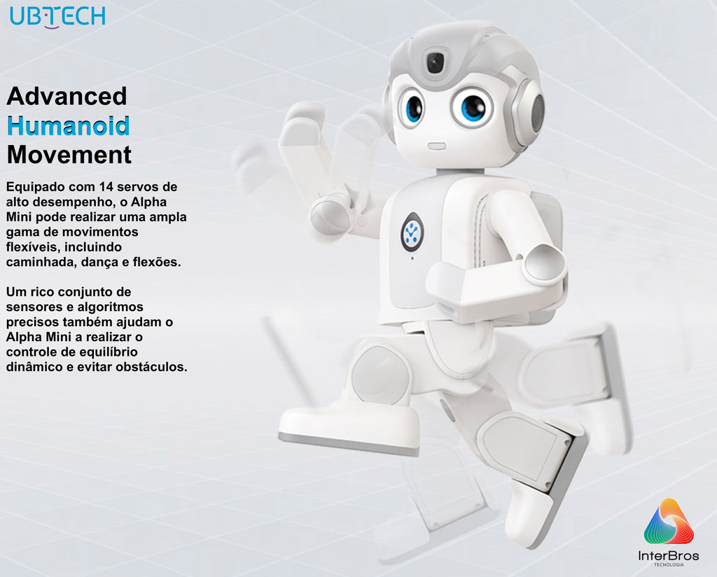 Imagem do UBTECH Robotics Alpha Mini Humanoid Educational Robot , Robot de Companhia, +9 anos