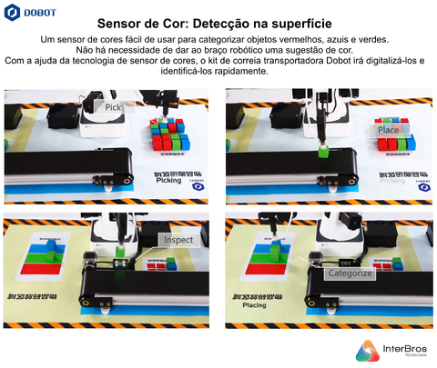 Dobot Mini Conveyor Belt Kit , Kit Correia Transportadora Inteligente , Stem Education - loja online