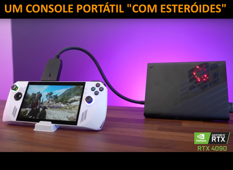 ASUS ROG XG Mobile (GC33Y-059) Gaming External Graphic Docks , + ASUS ROG ALLY com NVIDIA GeForce RTX 4090 16GB GDDR6 - Loja do Jangão - InterBros