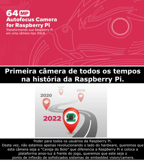 Raspberry Pi 4 Computer Model B 4GB RAM + Arducam Camera Hawk Eye 64MP - tienda online