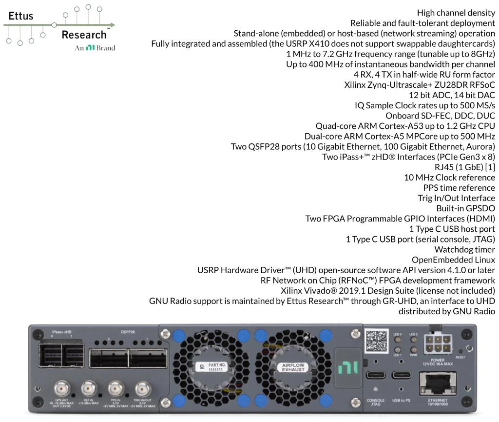 ETTUS RESEARCH USRP X410 , 787272-01 - tienda online