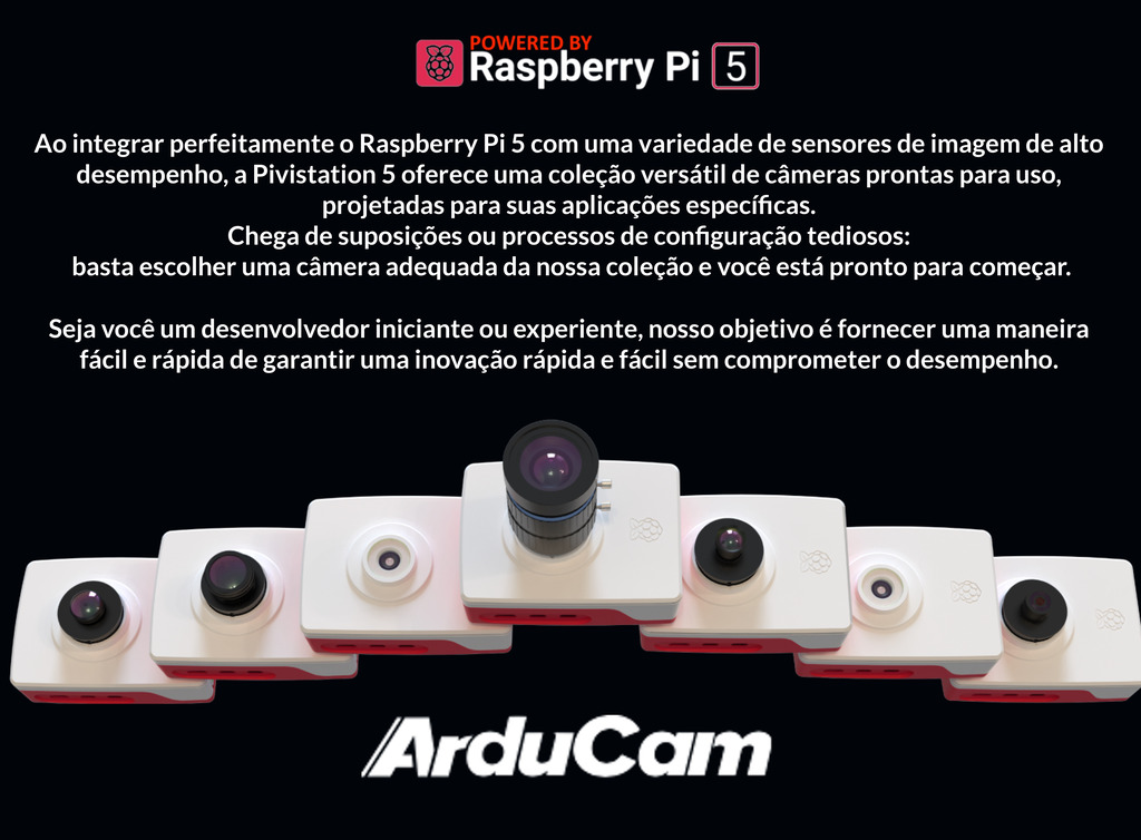 Arducam Pivistation 5 Klarity, 20MP IMX283 All-in-one High Sensitivity Raspberry Pi 5 Camera Kit , B0502 - tienda online