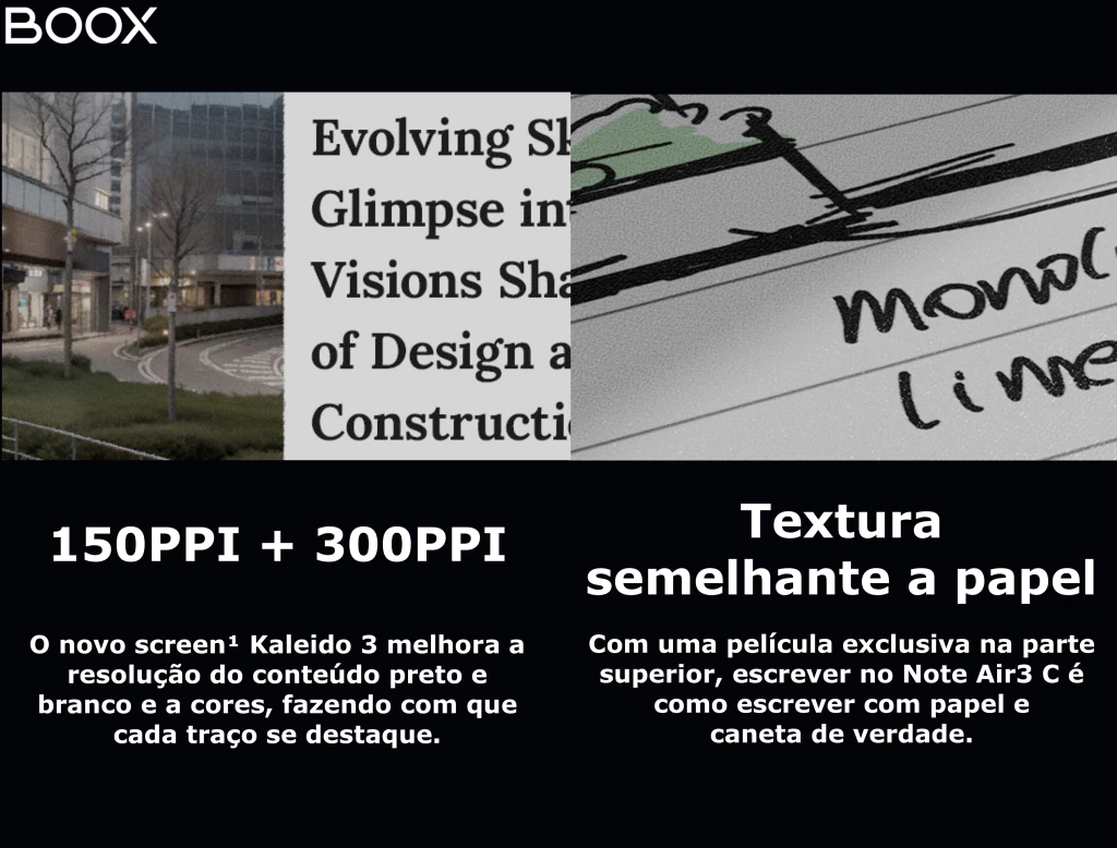 Boox 10.3" Note Air3 C Tablet , E-Ink Tablet Color, E-Notebook , eReader , ePaper - loja online