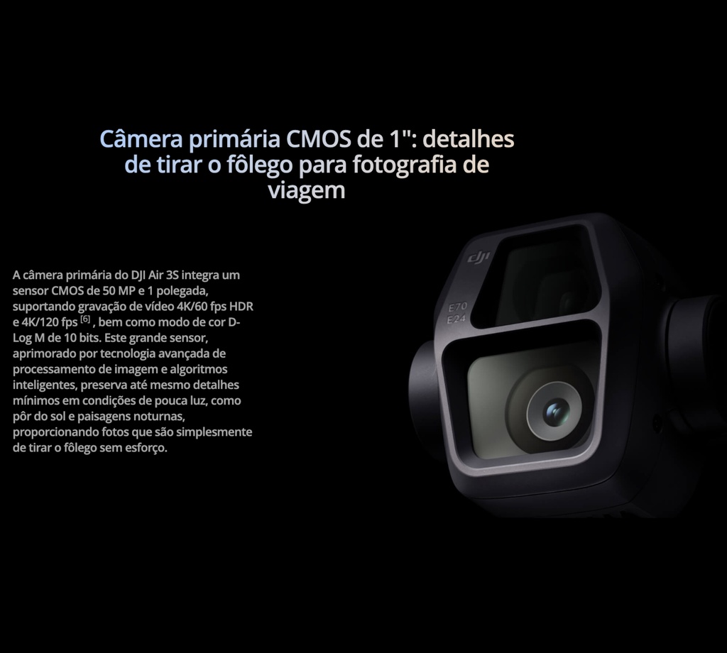 DJI Air 3S Fly More Combo Com tela BR , DJI056 ANATEL - loja online