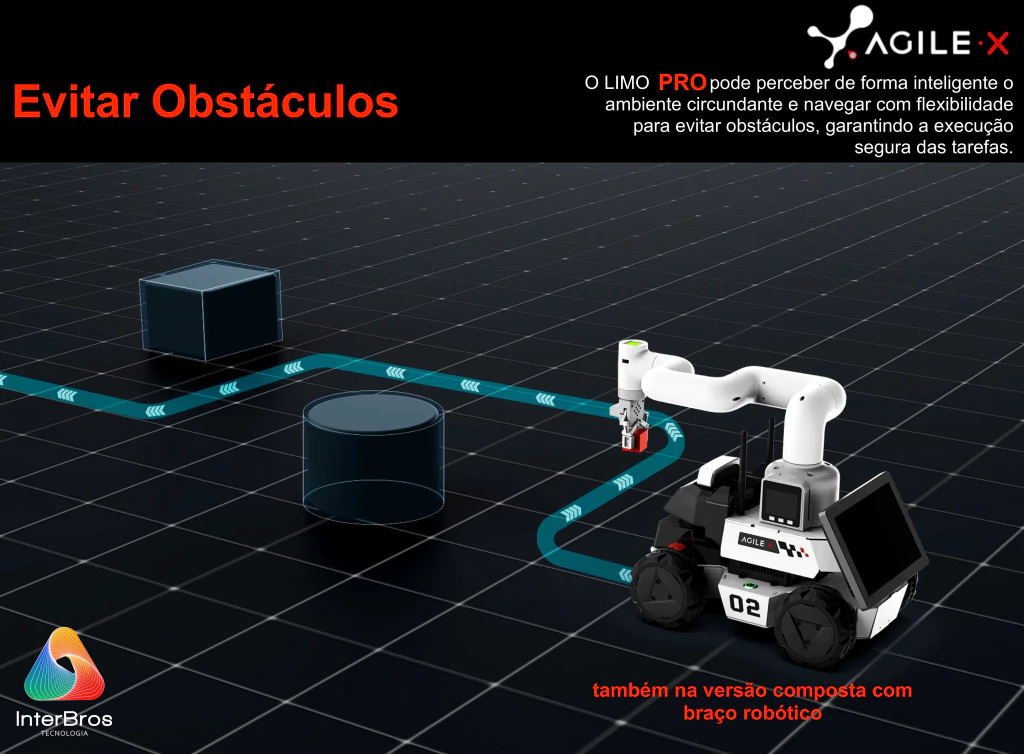 Image of Agilex LIMO , Open-Source Mobile Robot (ROS compatible) , Autonomous 4X4 Mobile Robot , Artificial Intelligence , Educacional , Pesquisa , Competição , +12 anos