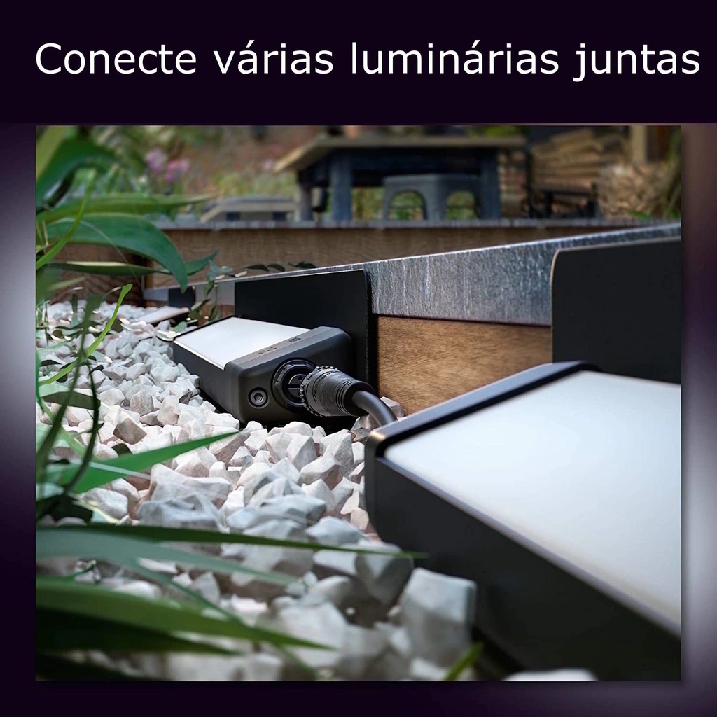 Image of Philips Hue Amarant l Outdoor Light Bar l LED Wall Floodlight l Luminária Inteligente Outdoor de Piso l + Sensor de Presença l Alto Fluxo Luminoso de até 2.800 lumen l LED Integrado l Sem Fonte de Energia l Compatível com Alexa, Apple Homekit & Google Assistant l Requer Hue Bridge