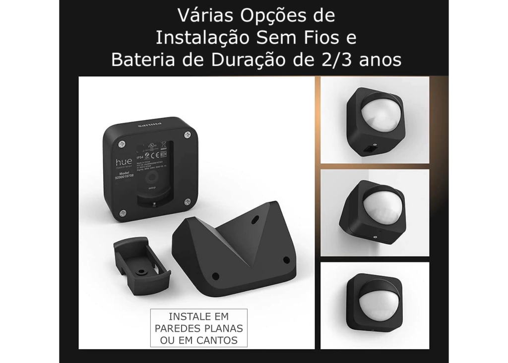 Philips Hue Amarant l Outdoor Light Bar l LED Wall Floodlight l Luminária Inteligente Outdoor de Piso l + Sensor de Presença l Alto Fluxo Luminoso de até 2.800 lumen l LED Integrado l Sem Fonte de Energia l Compatível com Alexa, Apple Homekit & Google Assistant l Requer Hue Bridge on internet