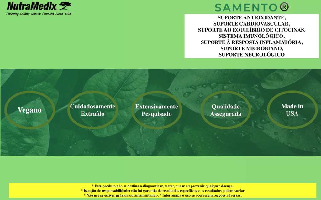 Nutramedix Samento Unha Gato Suplemento Imunológico 60ml - tienda online