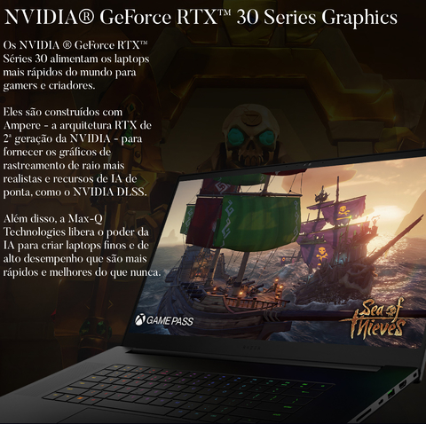 Imagem do Razer 17.3" Razer Blade 17 Gaming Laptop , 16GB RAM , 1TB 4.0 SSD , RZ09-0423NED3-R3U1