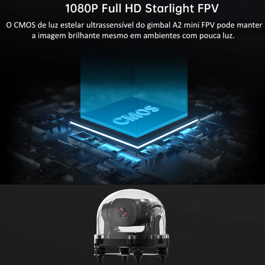 Image of Holybro SIYI A2 mini Camera Ultra Wide Angle FPV Gimbal Single Axis Tilt com 160 Graus FOV 1080p Drones Robots & UAVs