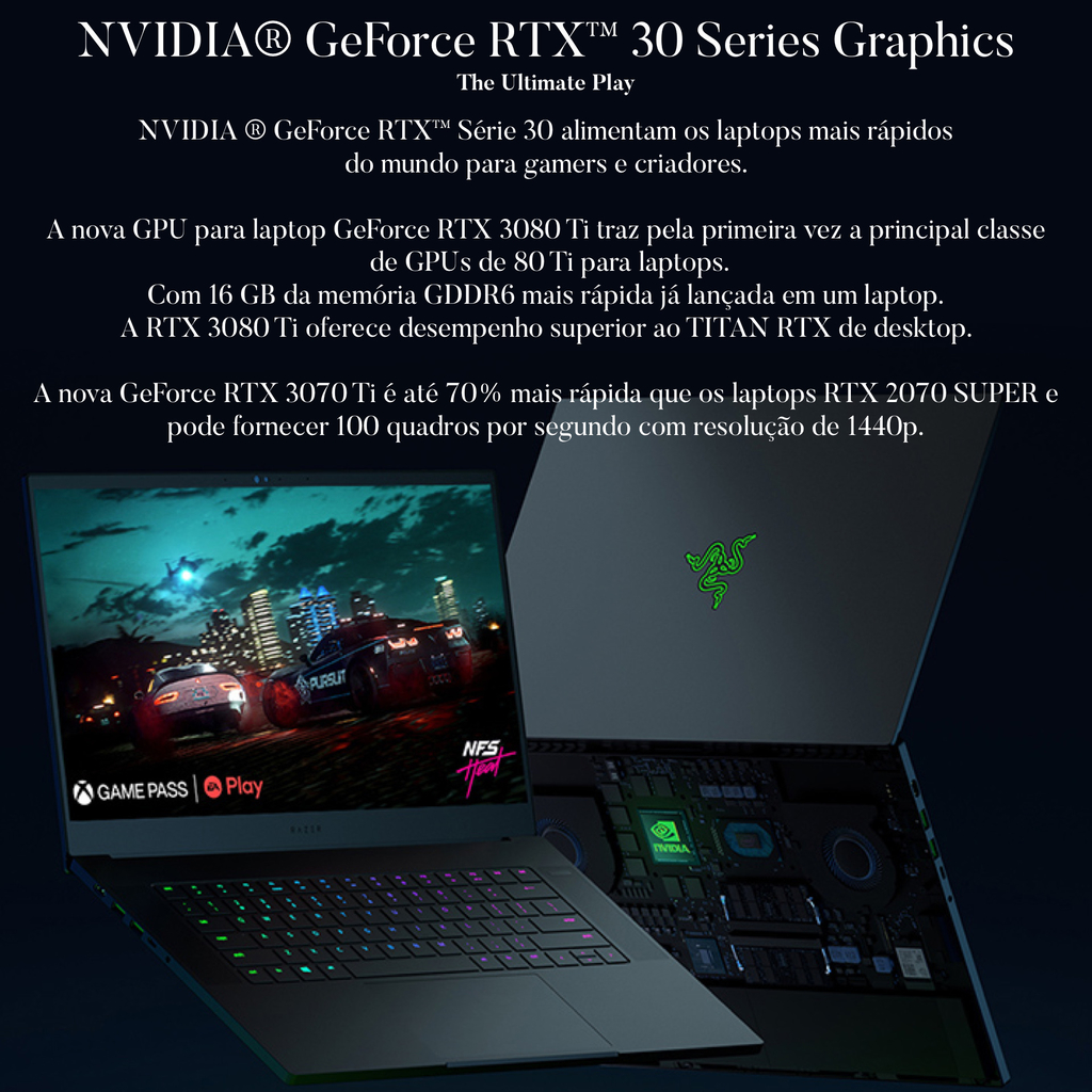 Imagem do Razer 15.6" Razer Blade 15 , 32GB RAM, 1TB 4.0 SSD , RZ09-0421PEF3-R3U1