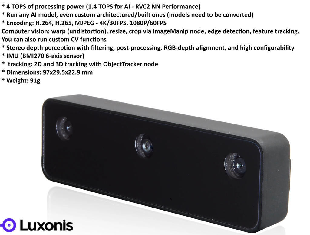 Luxonis Stereo Depth Camera OAK-D S2 A00498 , A00566 na internet