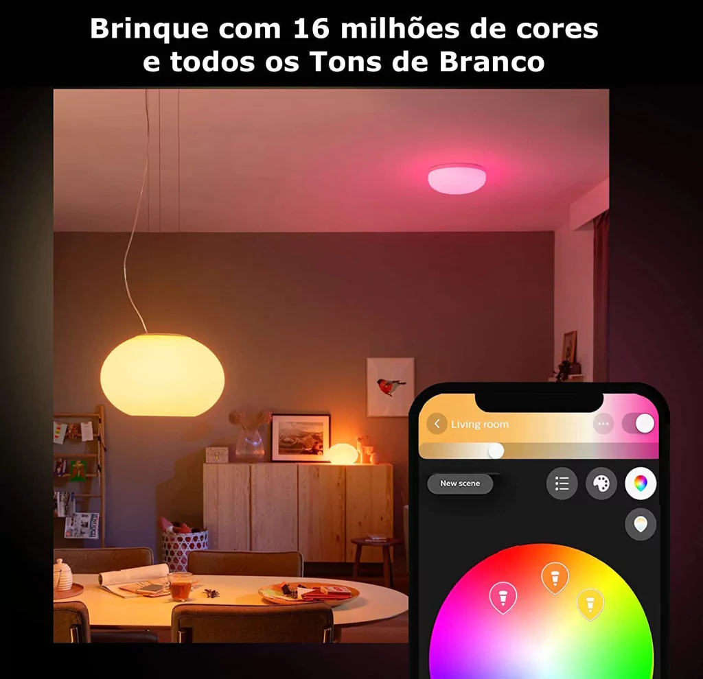 Philips Hue White & Color Ambiance Flourish Ceiling Light l 2ª Geração l Luminária de Teto Inteligente Plafon l Bluetooth e WiFi l Alto Fluxo Luminoso 2.250 lumen l LED Integrado l Compatível com Alexa, Apple Homekit & Google Assistant | Funciona com Bluetooth e/ou com a Hue Bridge en internet