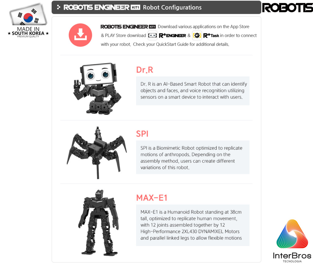 Imagen de Robotis Steamcup Engineer Robot Kit 1 , Developer Kit , Habilitado para IA , Educacional , Idade: 15+