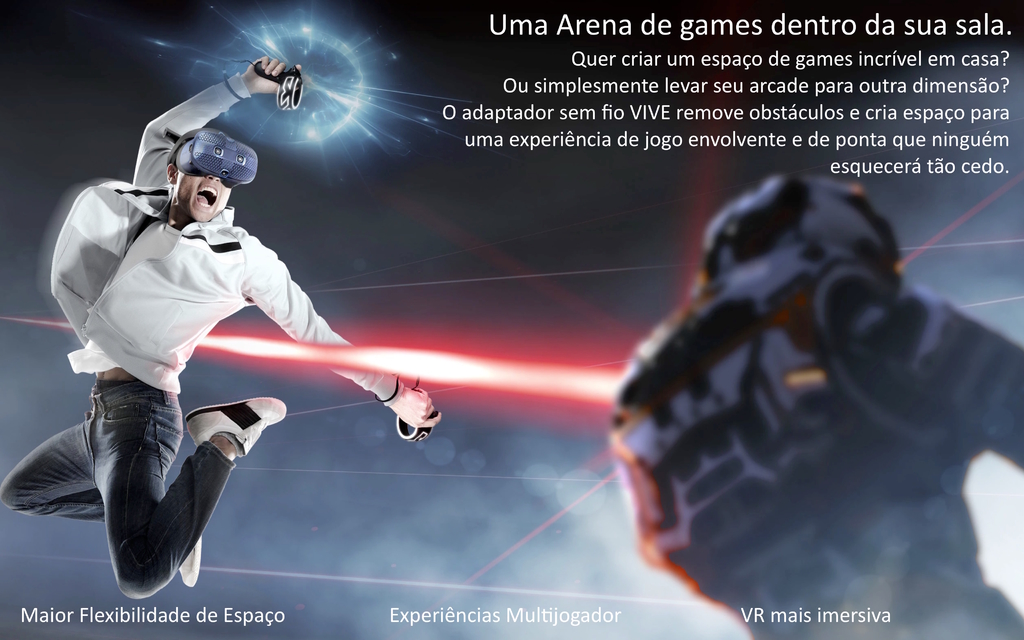HTC VIVE Pro 2 Headset l Resolução 5K l Taxa de 120 Hz l Campo visão 120° l 99HASW001-00 - tienda online