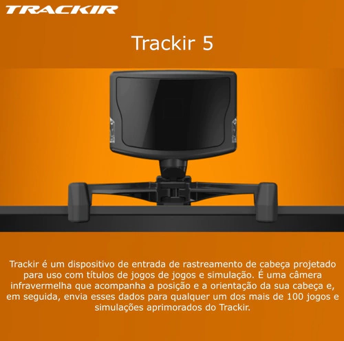 TrackIr 5 Optical Head Tracker | TrackClip para Headsets Incluído | Rastreador que acompanha a posição e a orientação da sua cabeça | Gaming | Simulador | PC na internet