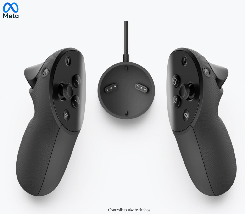 Image of Meta Quest Pro Compact Charging Dock l Dock de Carregamento l VR MR Realidade Mista l Carrega os controllers e o headset l Compatível com Meta Quest, Meta Quest 2 e Meta Quest Pro