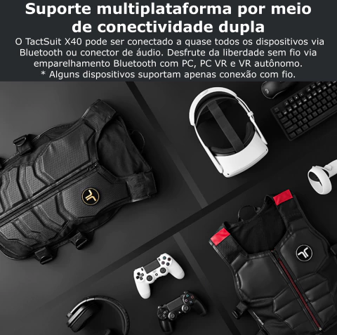 bHaptics Tactsuit l Wearable Haptic Vest , Colete Háptico , Trajes Hápticos de Corpo Inteiro , Compatível com VR PC PS4/5 XBOX en internet