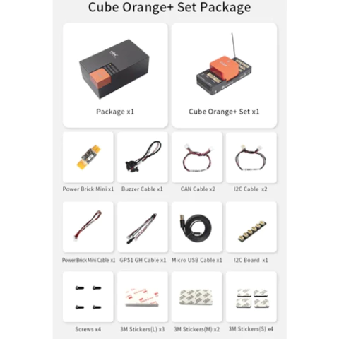 CubePilot Cube Orange+ Standard Set Carrier Board ADS-B (IMU V8) - buy online