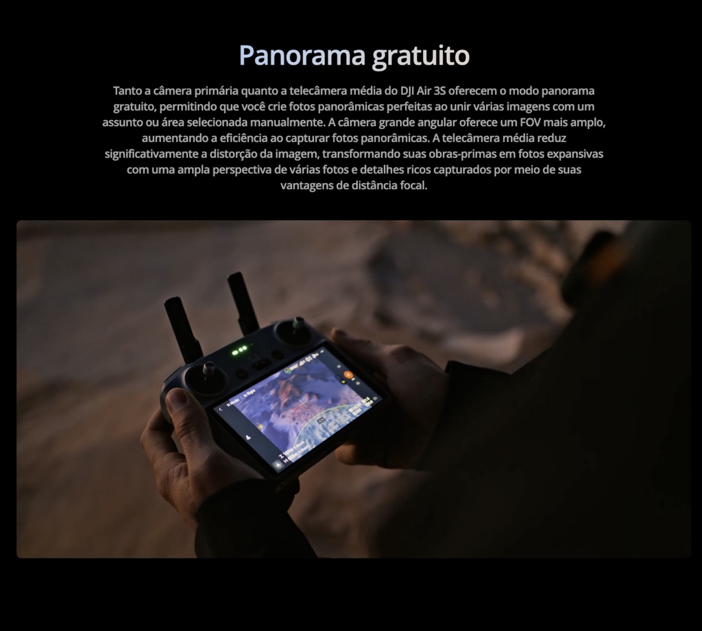 DJI Air 3S Fly More Combo Com tela BR , DJI056 ANATEL