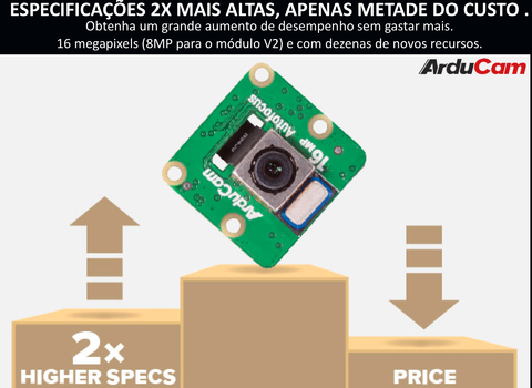 ArduCam 16MP Autofocus Raspberry Pi Camera Module with ABS Case, IMX519 16 Megapixel High Resolution Autofocus Camera for All Raspberry Pi Models - comprar online