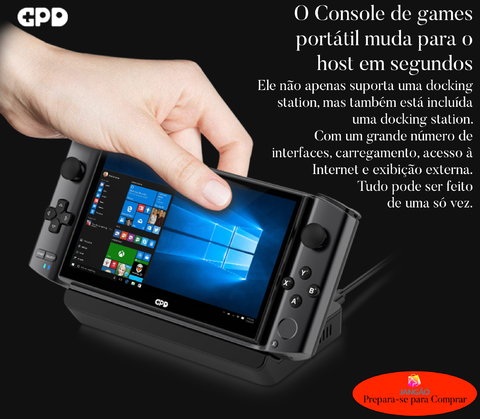 Imagen de GPD WIN 3 l + Dock Station l Gaming Laptop Handheld l Console Laptop Gamer l 2.9 GHz Intel Core Tiger Lake i7 4-Cores l 5.5" Touchscreen 1280×720 Gorilla Glass 60Hz Display l 16GB LPDDR4x RAM l 1TB M.2 2280 SSD l Intel Gen12 Iris Xe Graphics l O primeiro console deslizante WIN10 de games portátil do mundo l