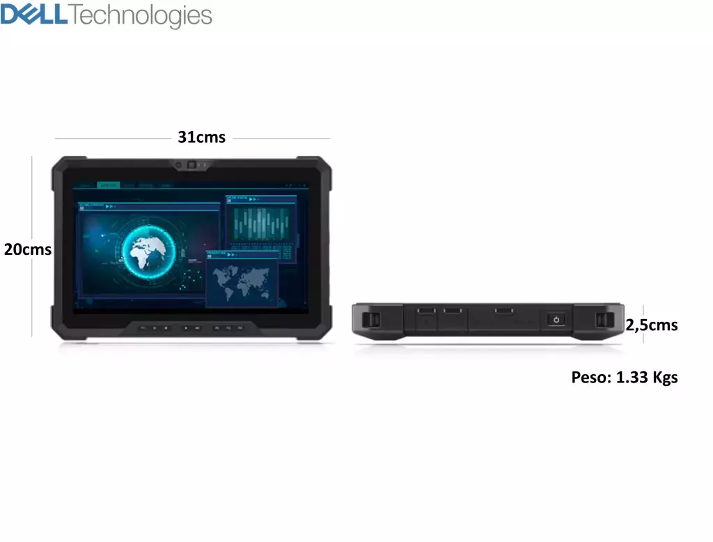 DELL Latitude 7220 Rugged Extreme Tablet i7 , 16GB RAM , 1TB SSD
