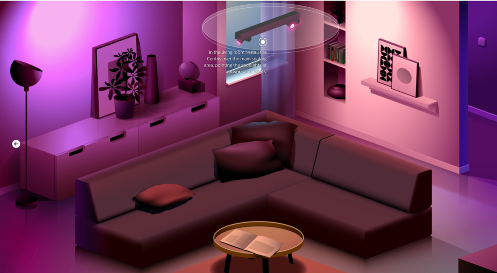 Philips Hue White & Color Ambiance Centris l Smart 2-Spots Ceiling Bar l Luminária de Teto l Ajuste cada Luz Individualmente l Poderoso Fluxo Luminoso 1.560 lumen l Compatível com Alexa, Apple Homekit & Google Assistant | Funciona com Bluetooth e/ou com a Hue Bridge na internet