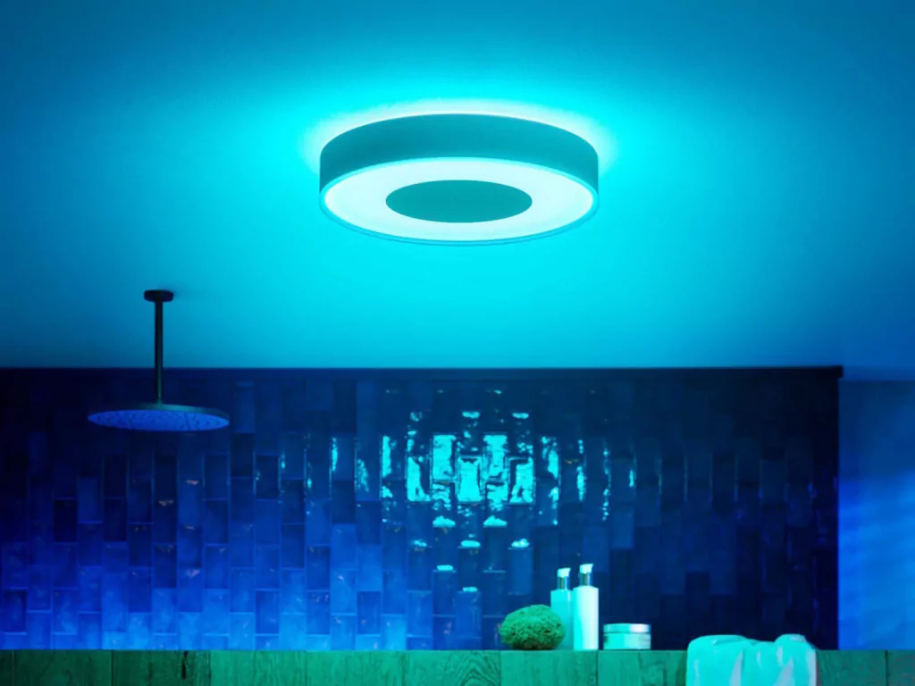 Philips Hue White & Color Ambiance Xamento Large l Bathroom Smart Ceiling l Luminária de Teto Inteligente Grande l Feita para Banheiros l A Prova D' Água l WiFi e Bluetooth l Alto Fluxo Luminoso 3.700 lumen l LED Integrado l Compatível com Alexa, Apple Homekit & Google Assistant l Requer Hue™ Bridge - comprar online