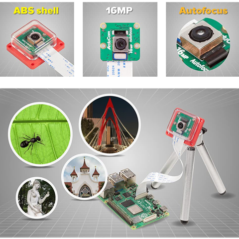 ArduCam 16MP Autofocus Raspberry Pi Camera Module with ABS Case, IMX519 16 Megapixel High Resolution Autofocus Camera for All Raspberry Pi Models na internet