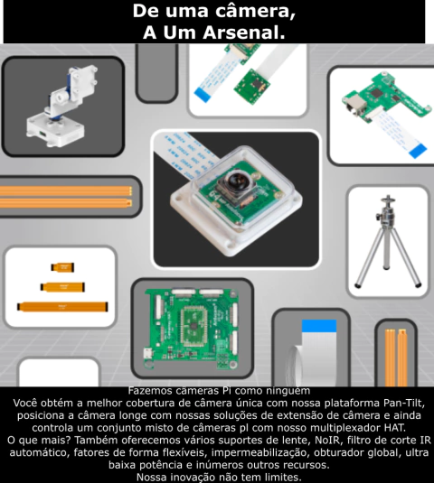 Raspberry Pi 4 Computer Model B 4GB RAM + Arducam Camera Hawk Eye 64MP en internet