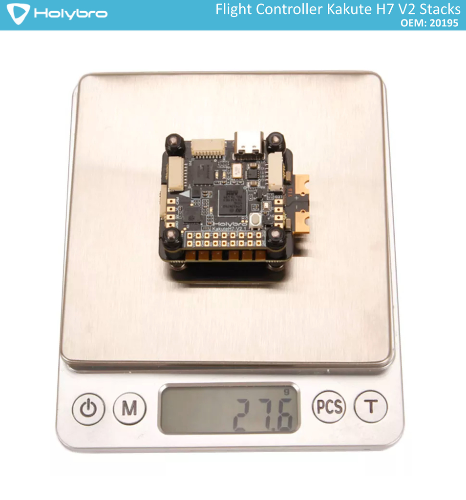 Image of Holybro Kakute H7 V2 Stacks l Flight Controller with Bluetooth | FPV Flight Controller | Controlador de Voo l Drones, Robôs e UAVs | 20194 l 20195 l 20196 l 20197