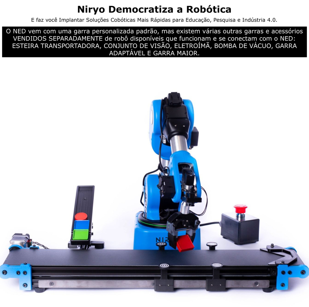 Niryo Ned 2 Braço Robótico Colaborativo , Novo Cobot de Seis Eixos - Loja do Jangão - InterBros