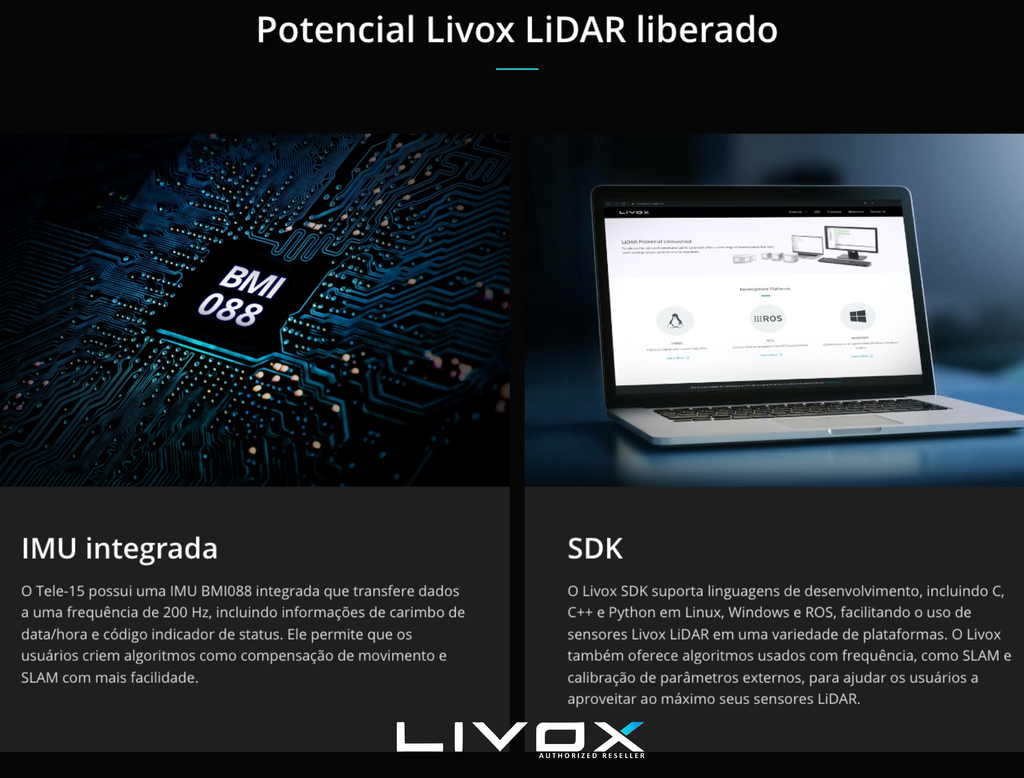 LIVOX TECH TELE-15 LiDAR na internet