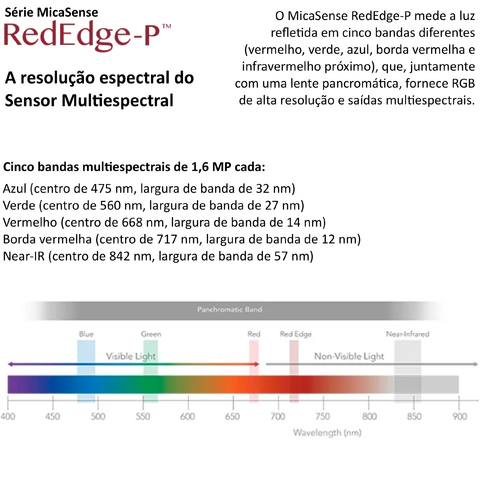 Ageagle MicaSense RedEdge-P Sensor Multispectral l DJI SkyPort Kit l Compatível com Matrice 300 RTK - comprar online