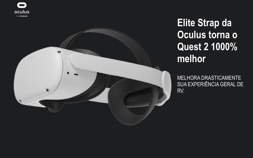 Elite Strap Meta Quest 2 l Original Oculus Quest 2 Elite Strap l Para maior conforto l Melhora 1.000% a jogabilidade - Loja do Jangão - InterBros